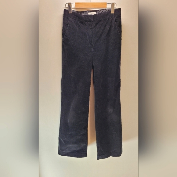 Babaton Pants - Babaton Flare Leg Black Corduroy Pants - Size 2